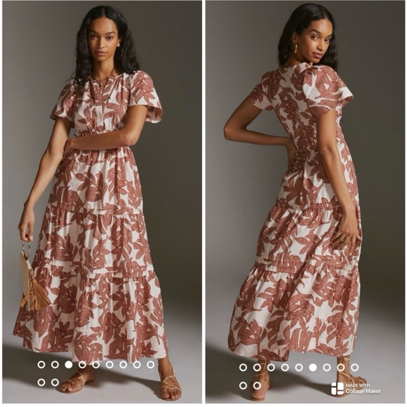 Anthropologie iconic Somerset Maxi Dress size xxs - Picture 2 of 9